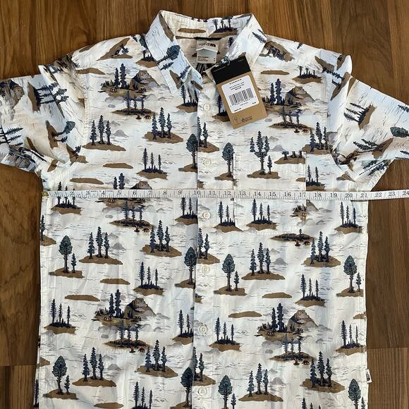 NWT The North Face Men’s Medium Short Sleeve Baytrail Button Up Shirt - Picture 3 of 8